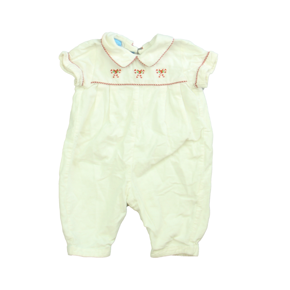 Anavini Unisex White | Red Romper size: 3 Months